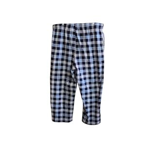 Nautica Mens PJ Bottoms Size LG Blue White Plaid NWOT Lounge Pants Sleepwear